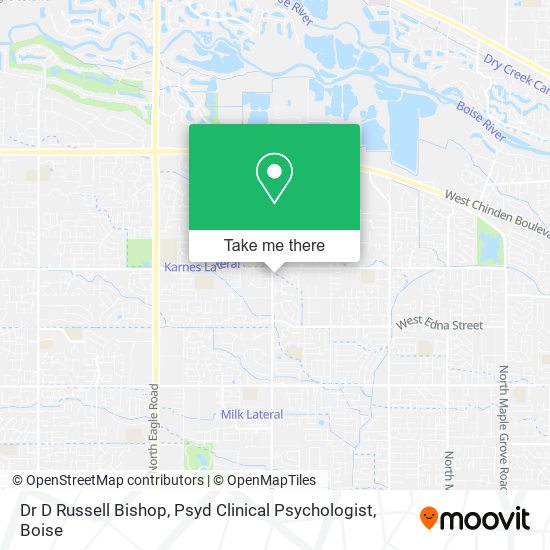 Dr D Russell Bishop, Psyd Clinical Psychologist map