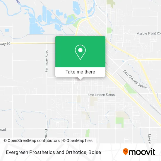 Evergreen Prosthetics and Orthotics map