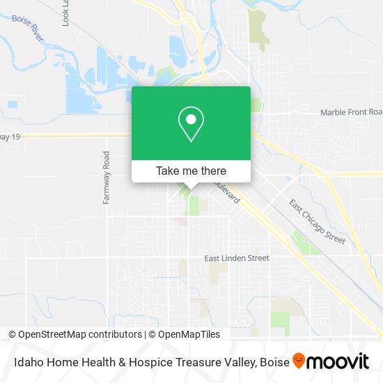 Idaho Home Health & Hospice Treasure Valley map