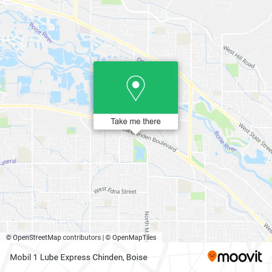 Mapa de Mobil 1 Lube Express Chinden