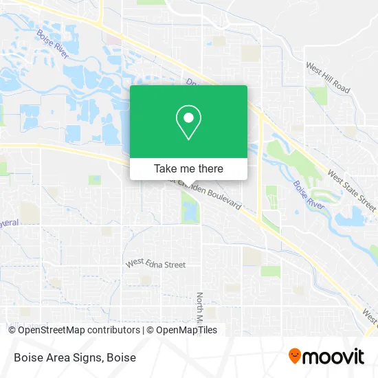 Boise Area Signs map
