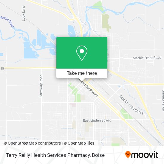 Terry Reilly Health Services Pharmacy map