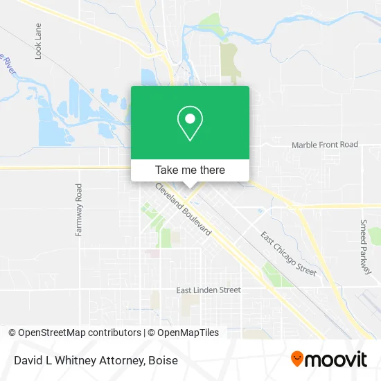 David L Whitney Attorney map