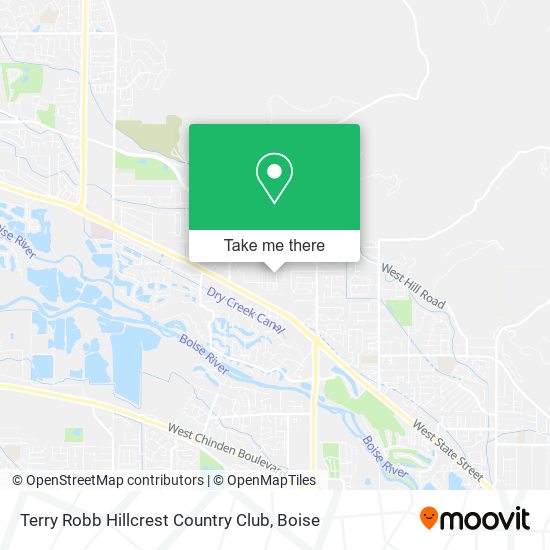 Terry Robb Hillcrest Country Club map