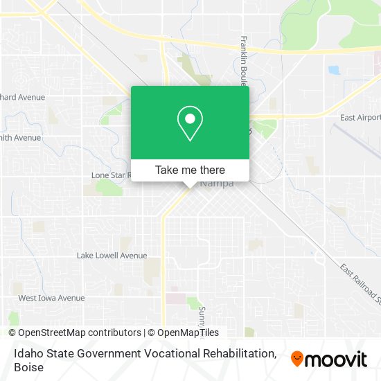 Mapa de Idaho State Government Vocational Rehabilitation
