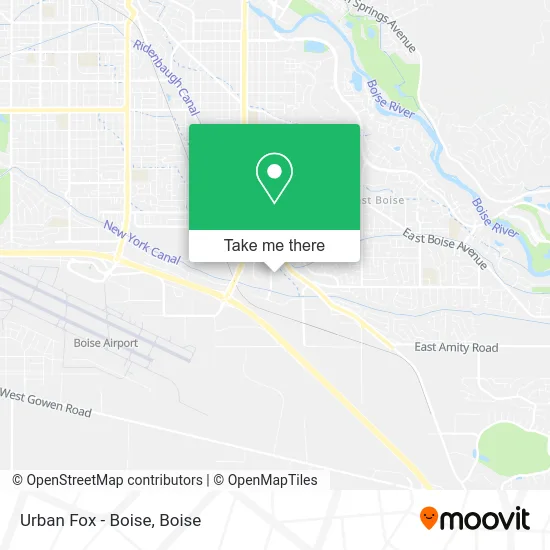 Urban Fox - Boise map