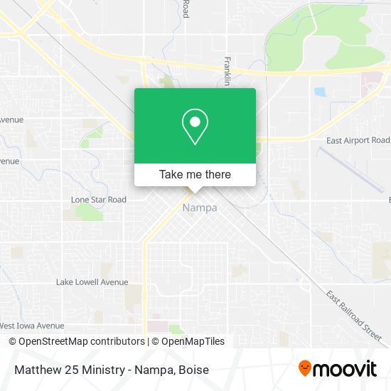 Mapa de Matthew 25 Ministry - Nampa