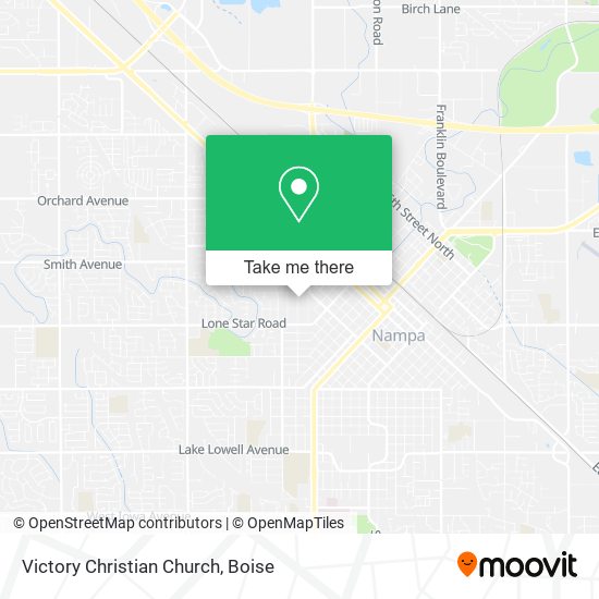 Victory Christian Church map