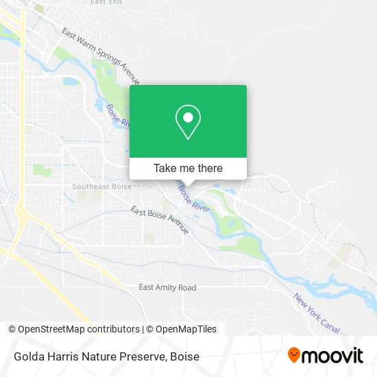 Golda Harris Nature Preserve map