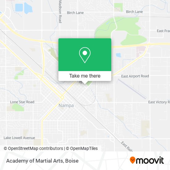 Academy of Martial Arts map