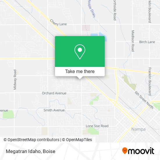 Mapa de Megatran Idaho