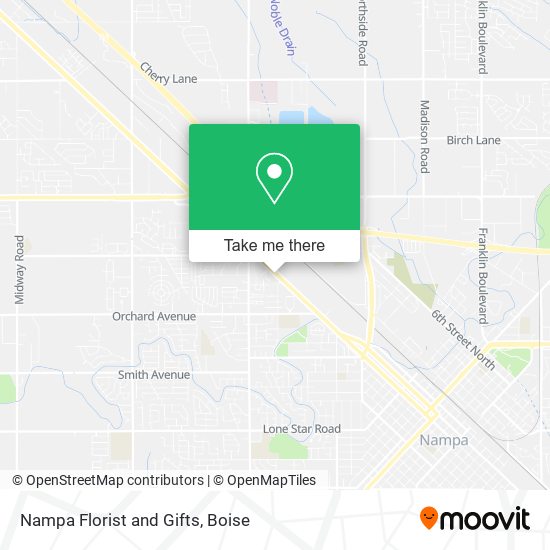Nampa Florist and Gifts map