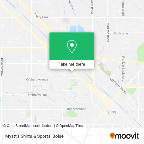 Myatt's Shirts & Sports map