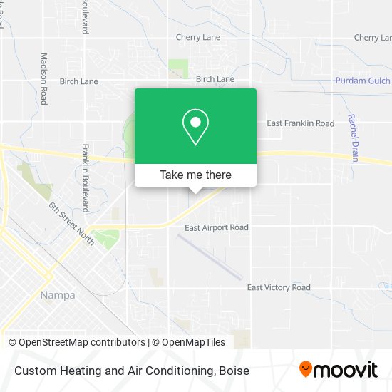 Mapa de Custom Heating and Air Conditioning