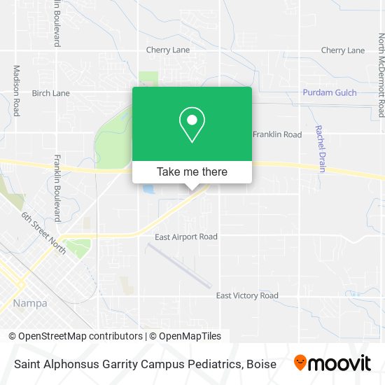 Saint Alphonsus Garrity Campus Pediatrics map