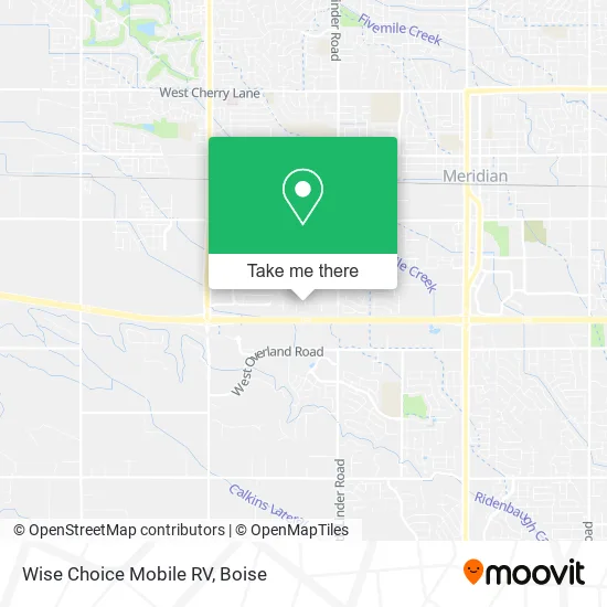 Mapa de Wise Choice Mobile RV