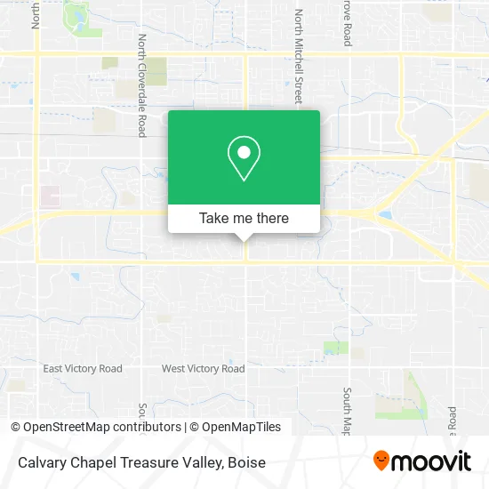 Calvary Chapel Treasure Valley map
