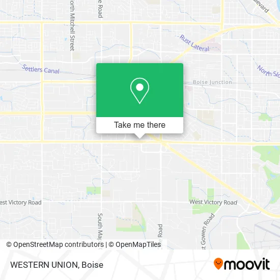 WESTERN UNION map