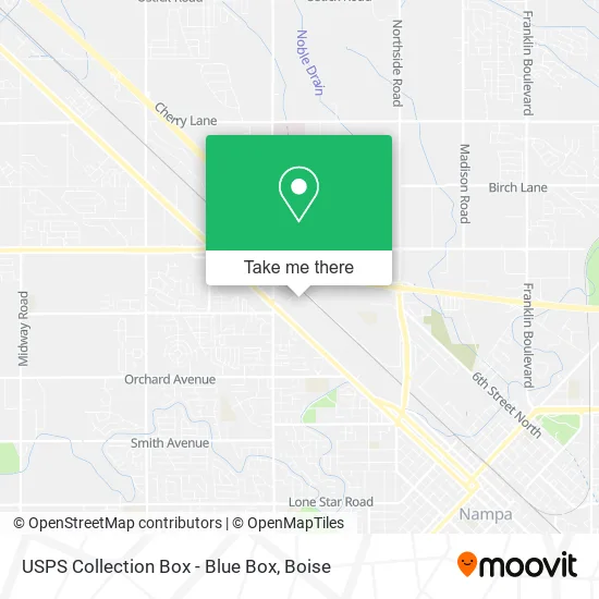 USPS Collection Box - Blue Box map