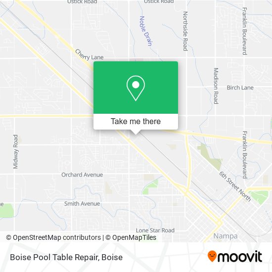 Boise Pool Table Repair map