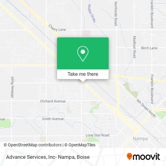 Advance Services, Inc- Nampa map