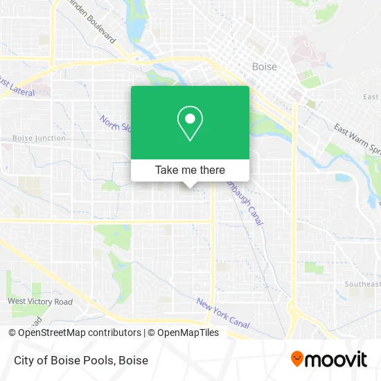 Mapa de City of Boise Pools