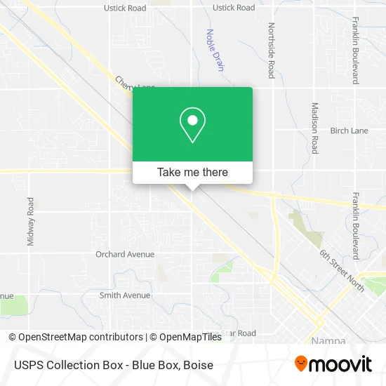 USPS Collection Box - Blue Box map
