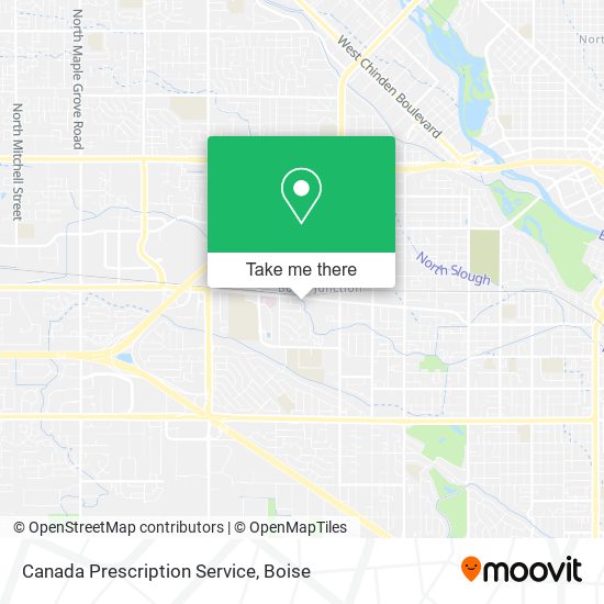 Canada Prescription Service map