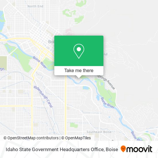 Idaho State Government Headquarters Office map