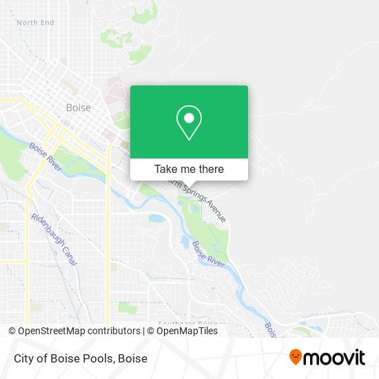 City of Boise Pools map