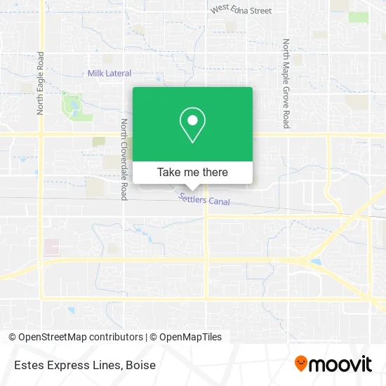 Estes Express Lines map