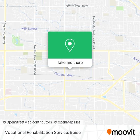 Vocational Rehabilitation Service map