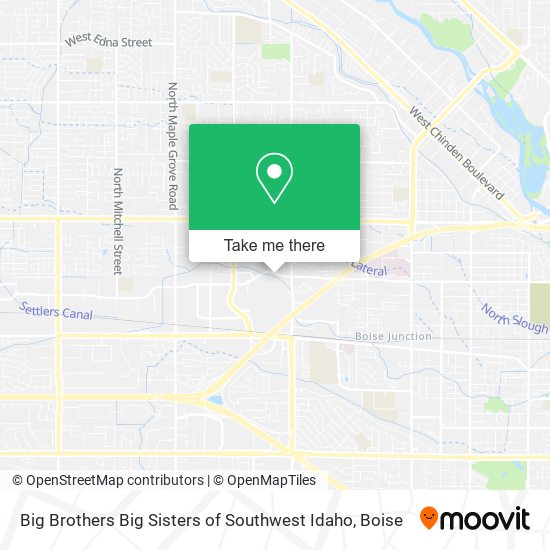 Big Brothers Big Sisters of Southwest Idaho map