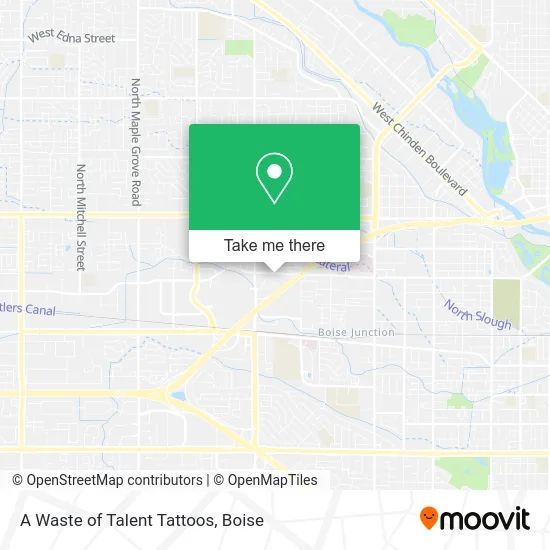 A Waste of Talent Tattoos map