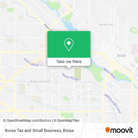 Boise Tax and Small Business map