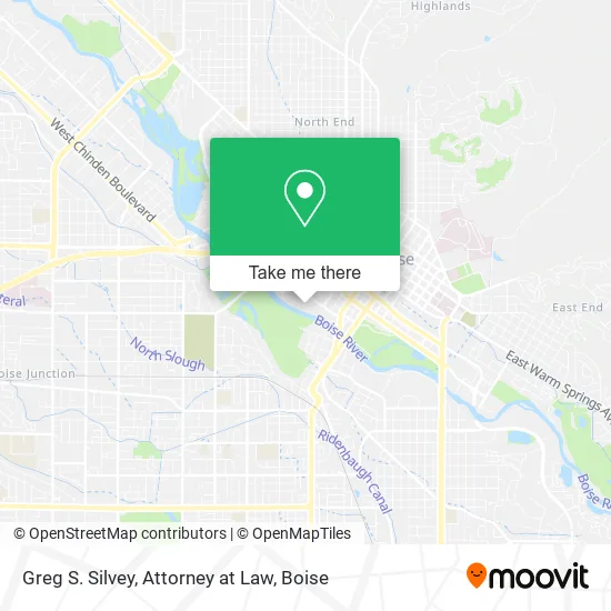 Greg S. Silvey, Attorney at Law map