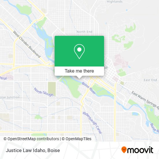 Justice Law Idaho map