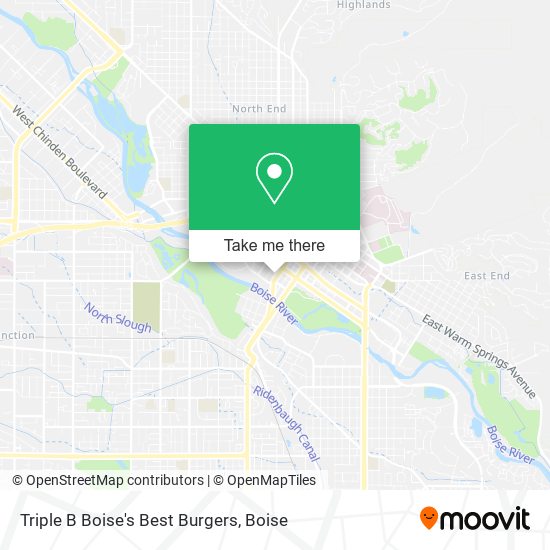 Mapa de Triple B Boise's Best Burgers