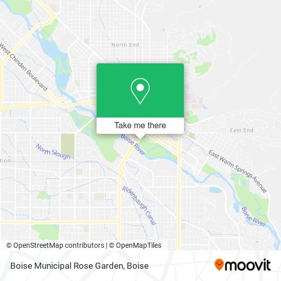 Boise Municipal Rose Garden map