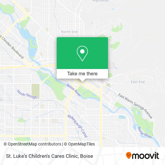 St. Luke's Children's Cares Clinic map