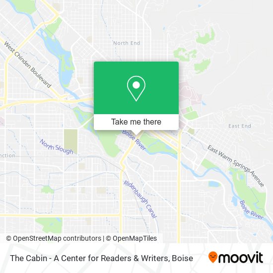 The Cabin - A Center for Readers & Writers map