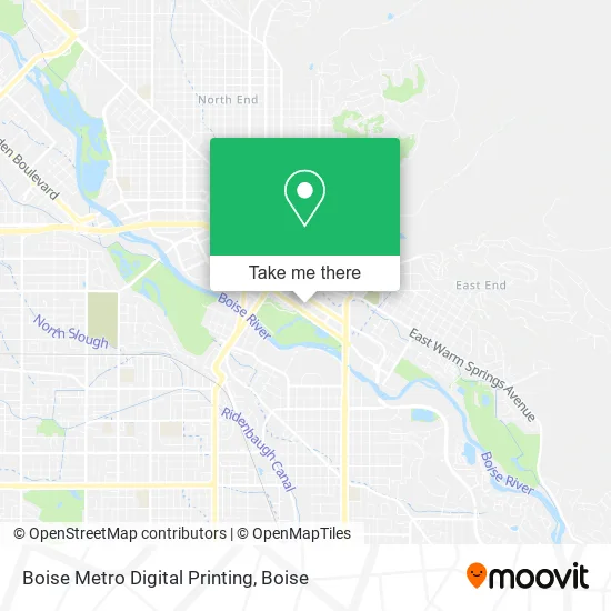 Boise Metro Digital Printing map