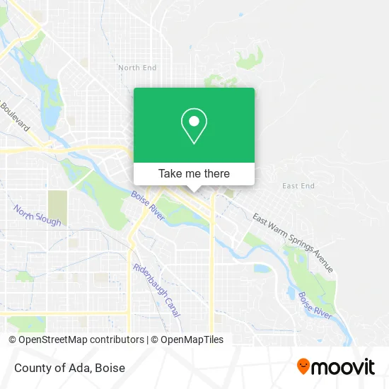 Mapa de County of Ada