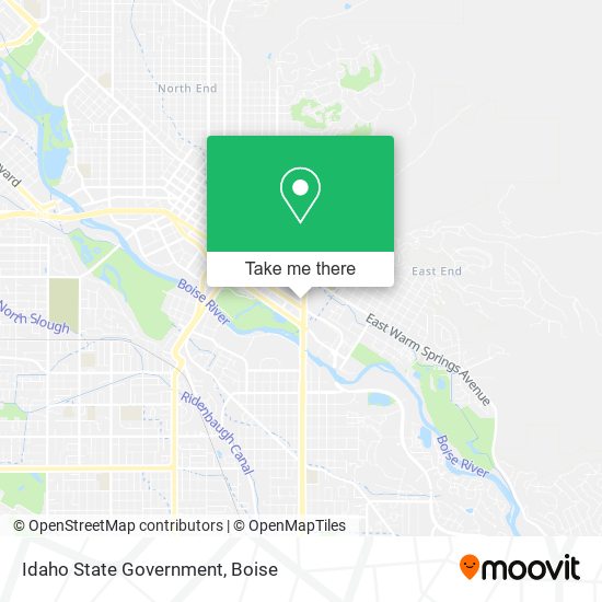Idaho State Government map