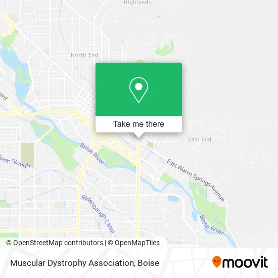 Muscular Dystrophy Association map