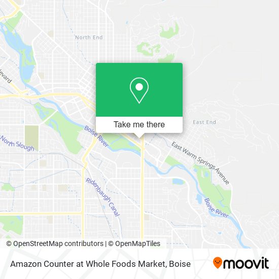 Mapa de Amazon Counter at Whole Foods Market