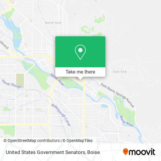 United States Government Senators map