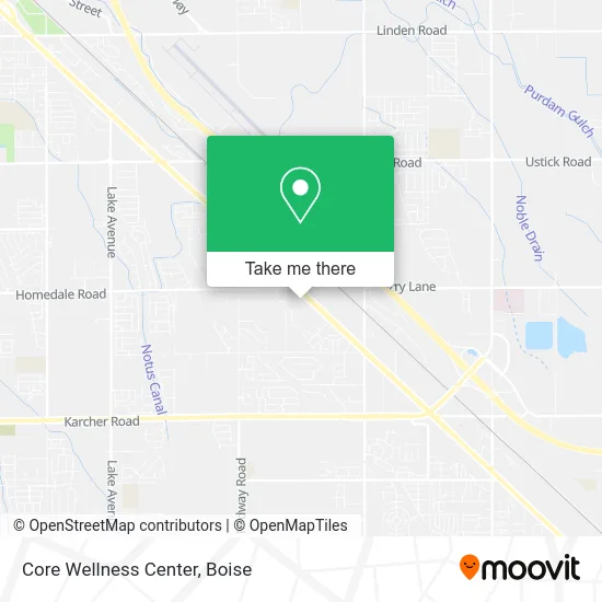Core Wellness Center map