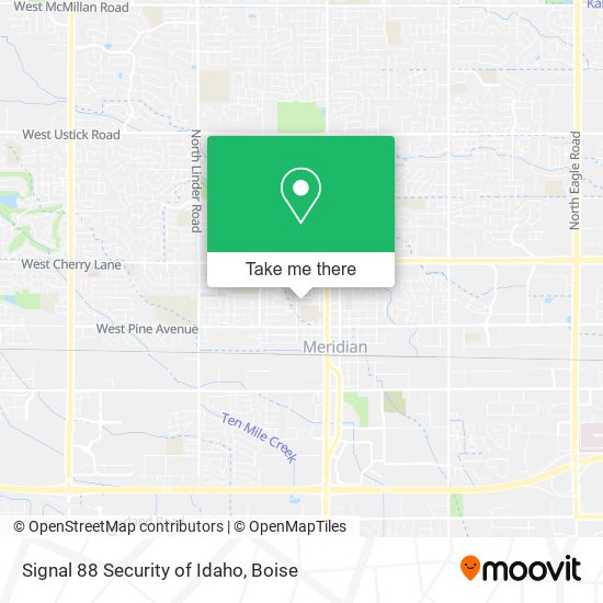 Signal 88 Security of Idaho map