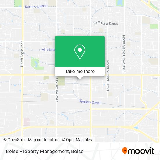 Boise Property Management map